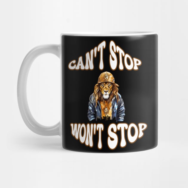 Can't stop, won't stop hip hop tee by Steve